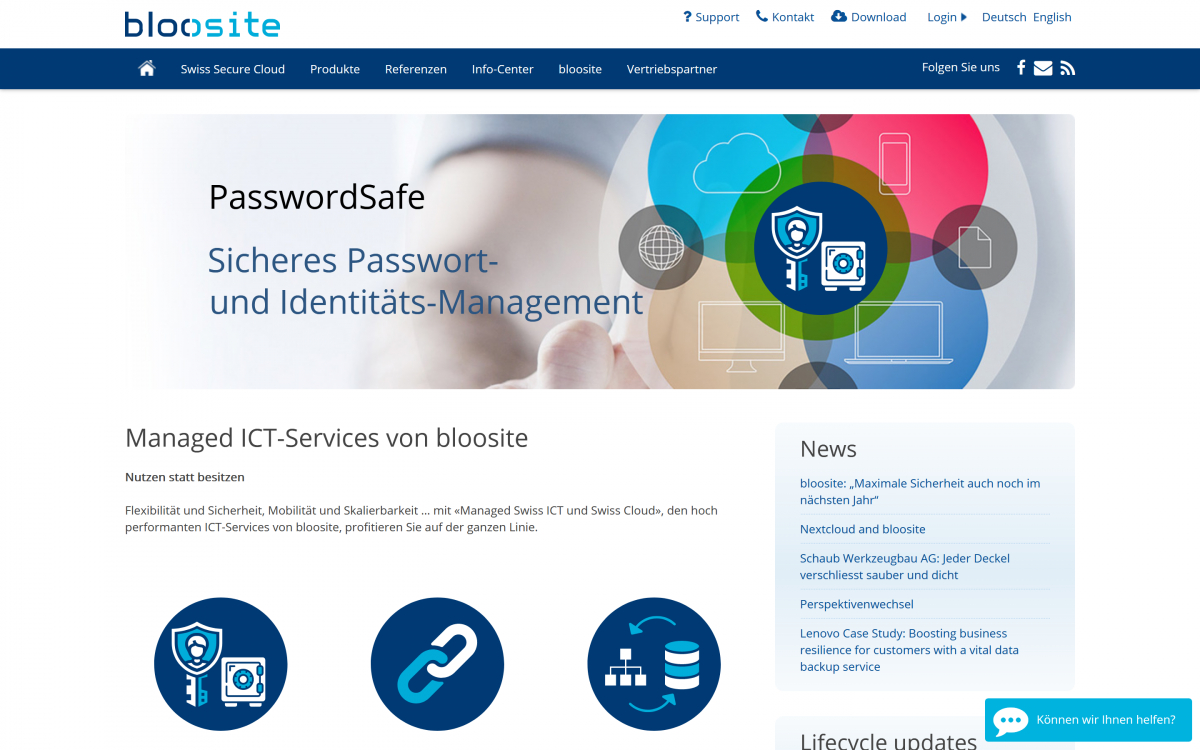 Webdesign Referenz bloosite