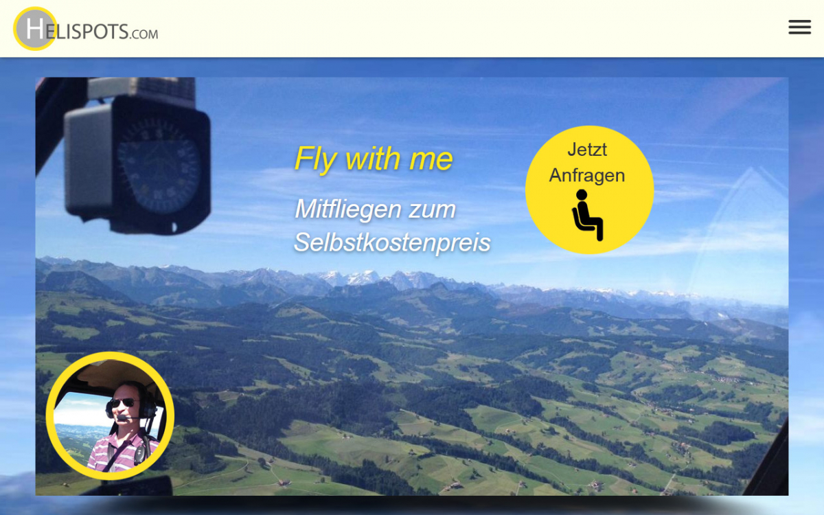 Webdesign Referenz Helispots.com