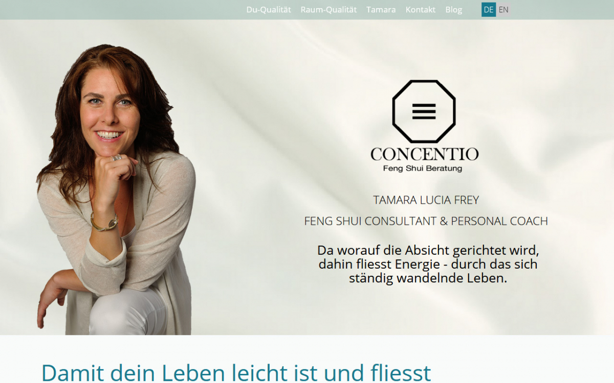 Webdesign Referenz Tamara Frey