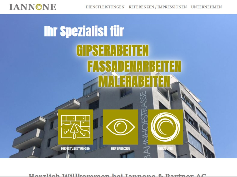 Webdesign Referenz Iannone &amp; Partner AG